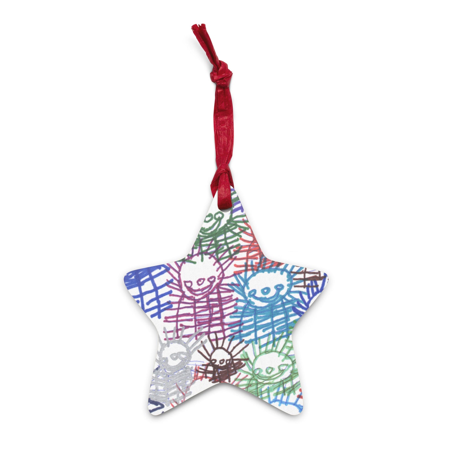 Wooden ornament & magnet - "Pretty Flower's 60th Birthday Party"