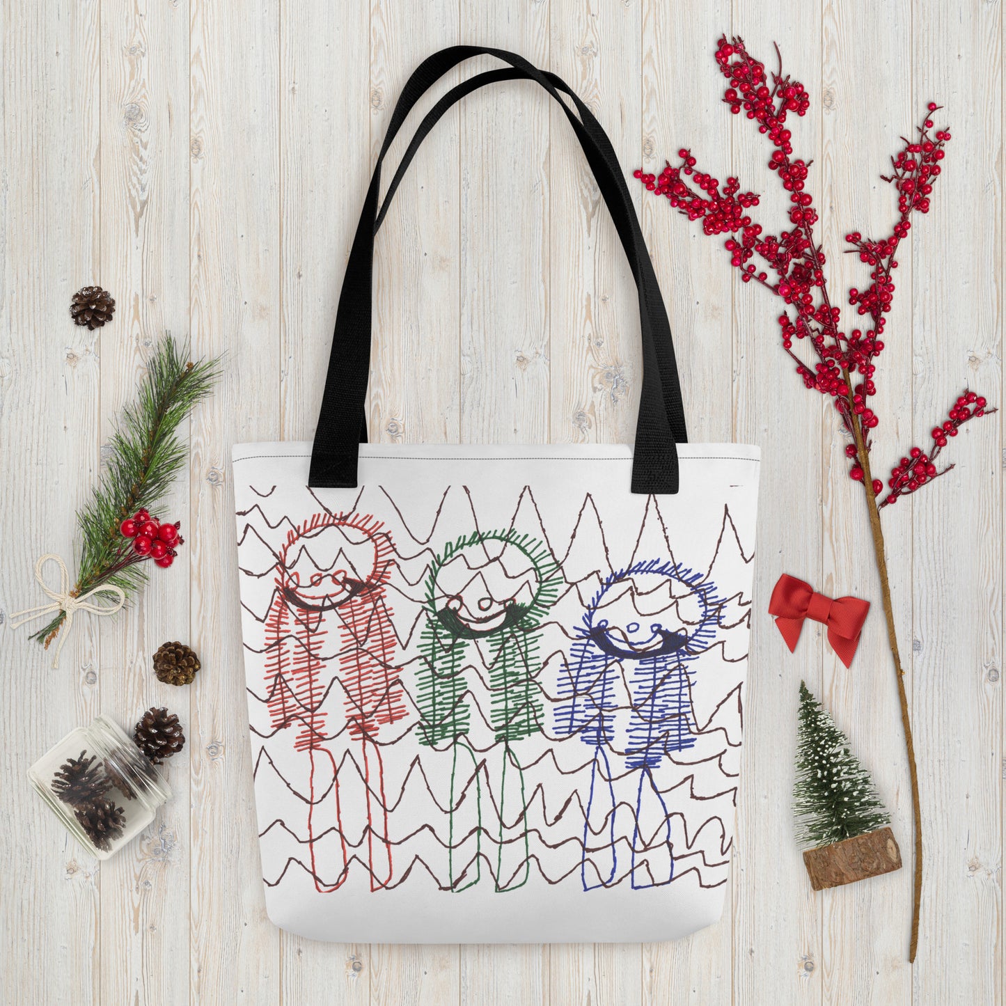 Tote bag - "Skiing Moguls at Tremblant"