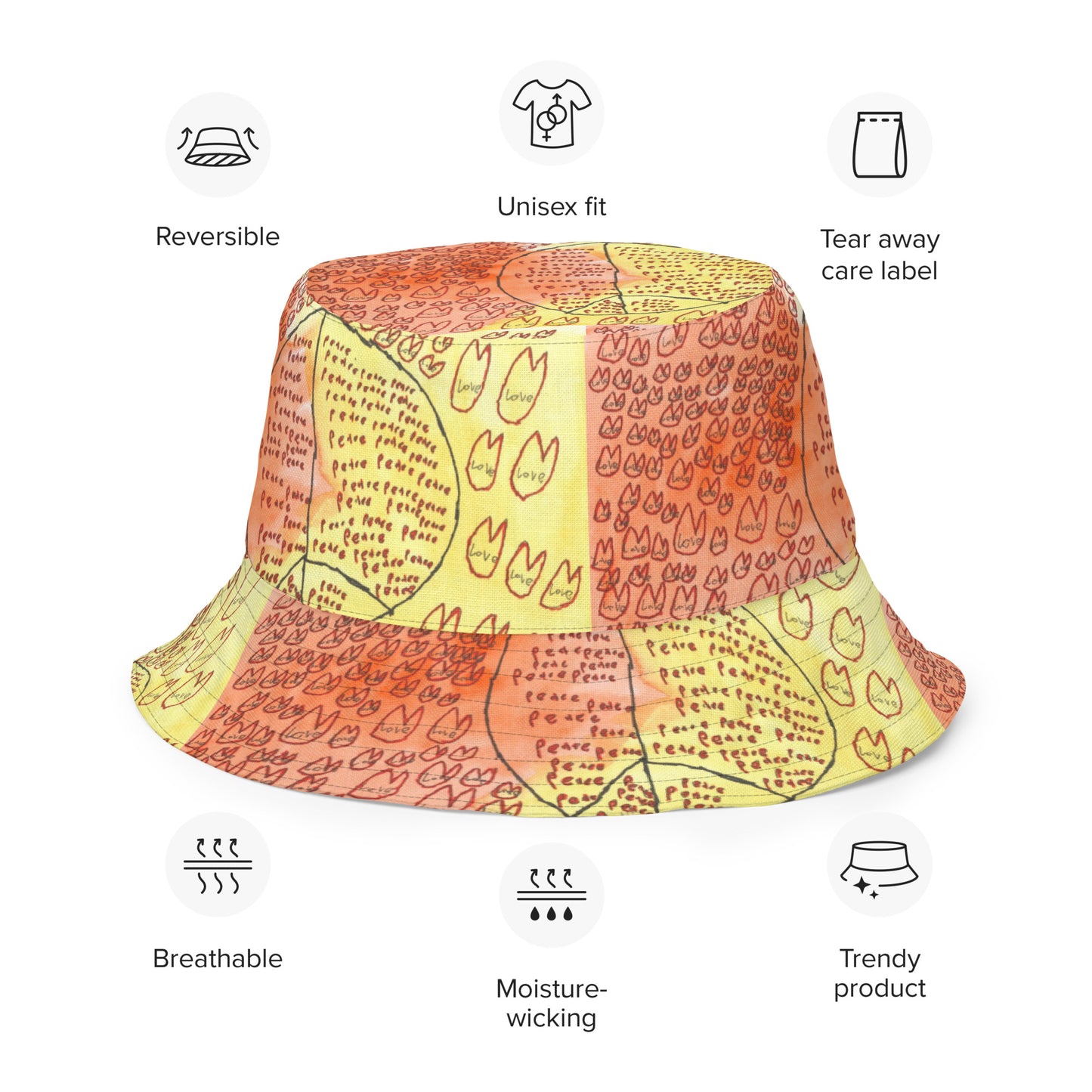 Bucket Hat - "Peace and Love"