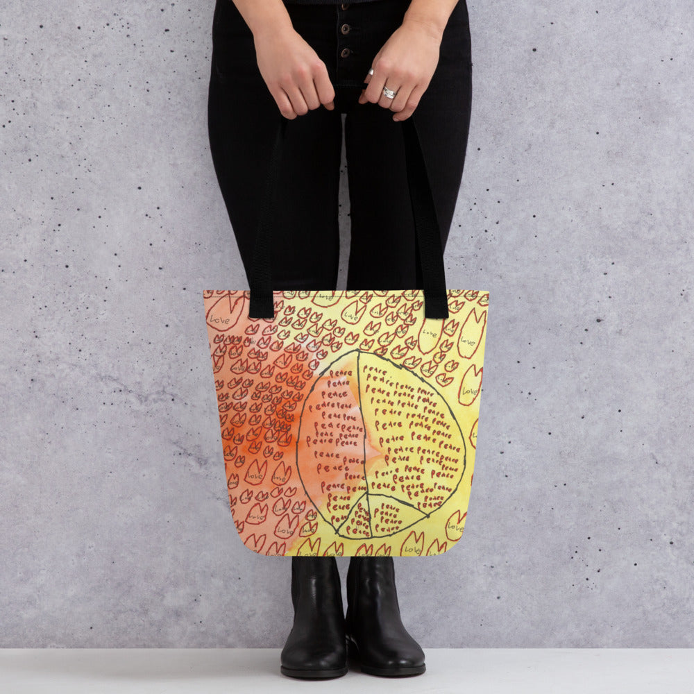 Tote bag - "Peace and Love"