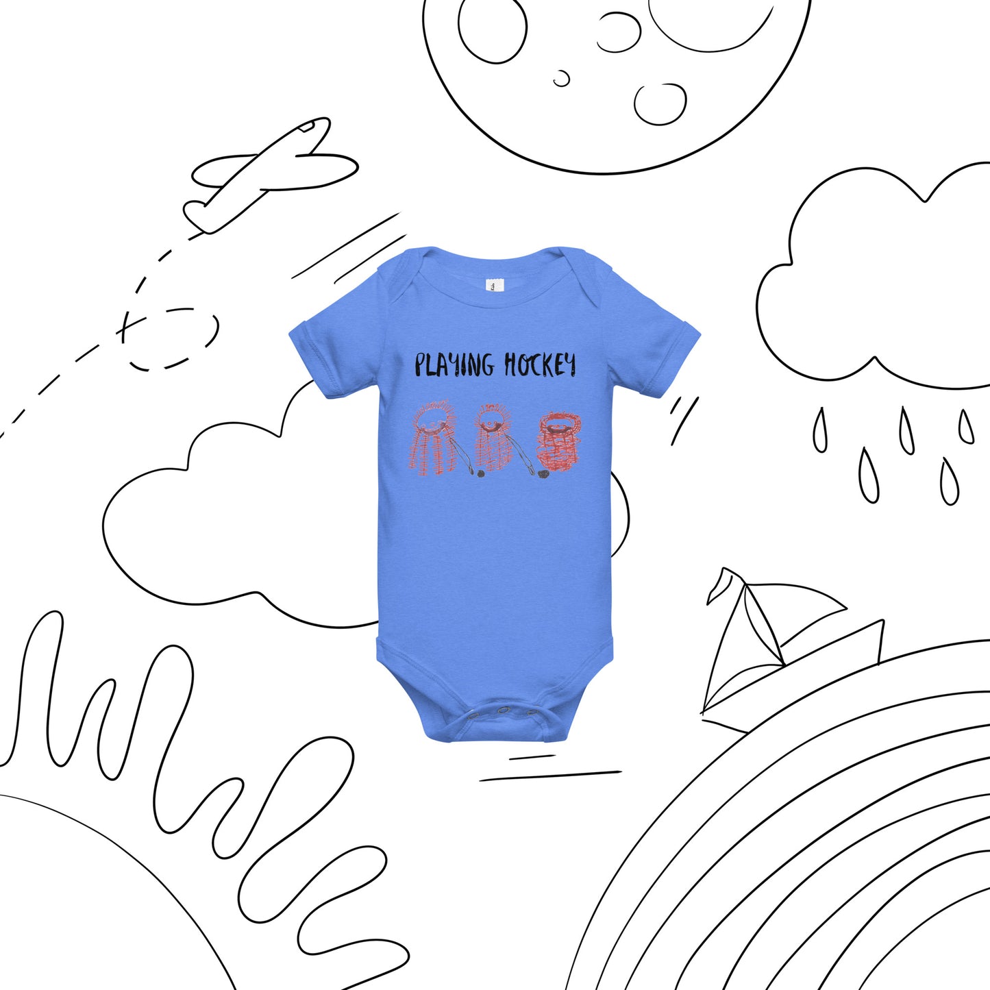 Baby & toddler onesie - "Playing Hockey with the Condors"