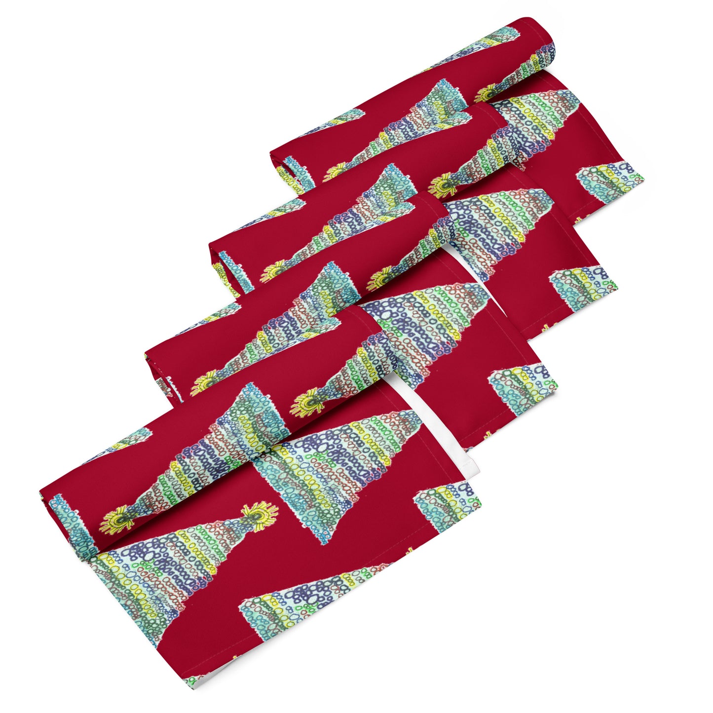 Cloth Napkin Set of 4 - "My Christmas Tree"