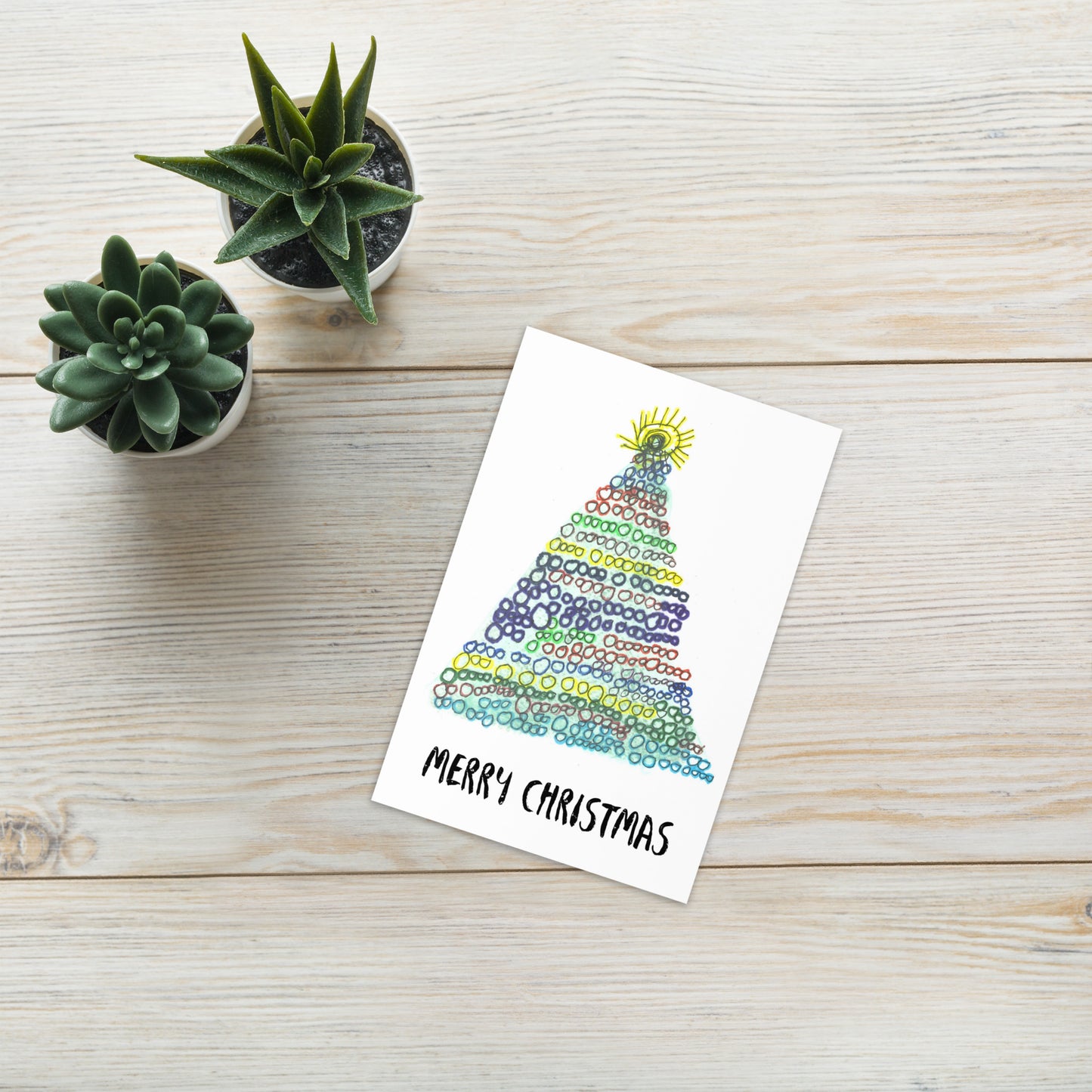 Greeting card - "My Christmas Tree"