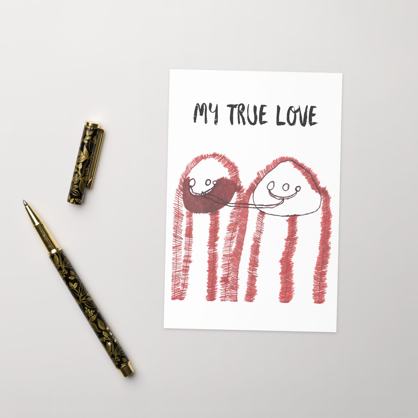 Greeting card - "My True Love"