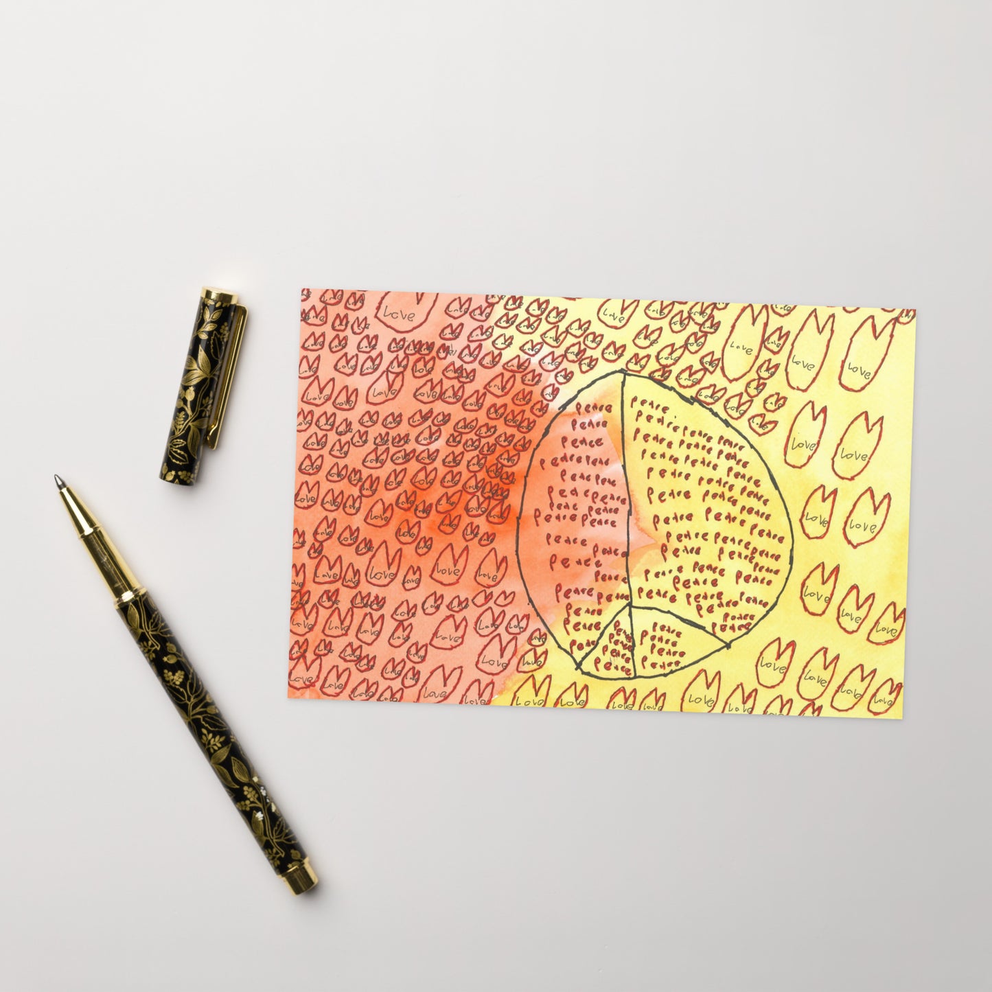 Greeting card - "Peace and Love"