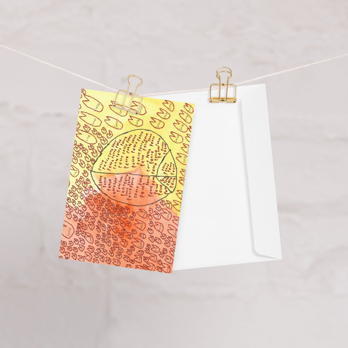 Greeting card - "Peace and Love"