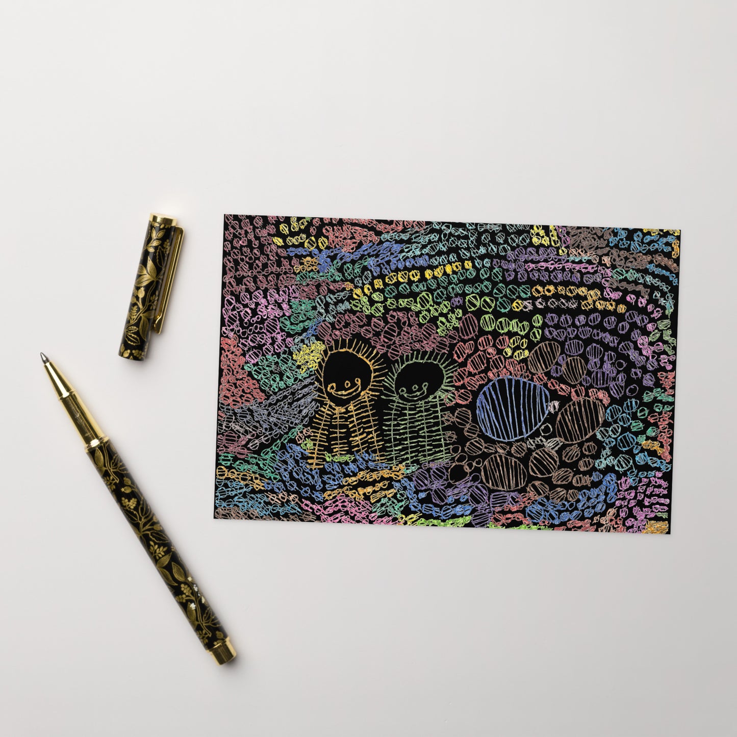 Greeting card - "Eating Sushi"