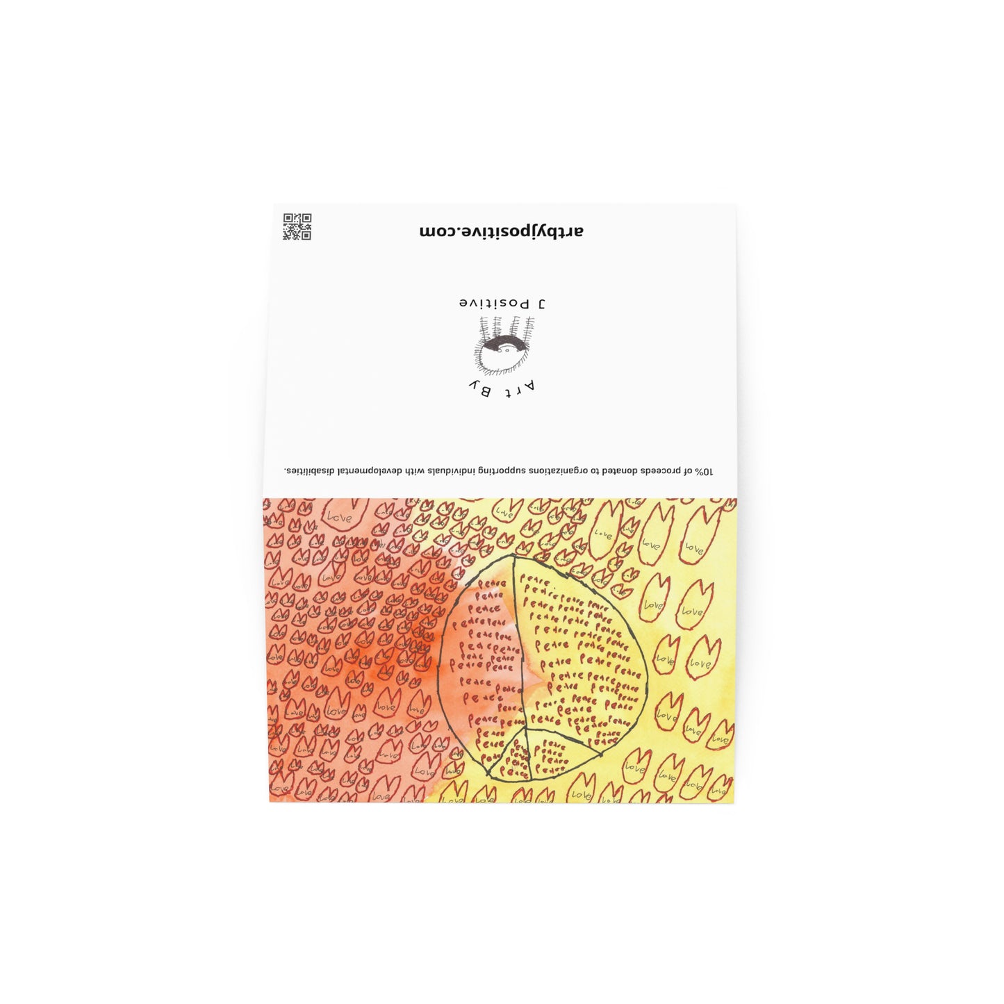 Greeting card - "Peace and Love"