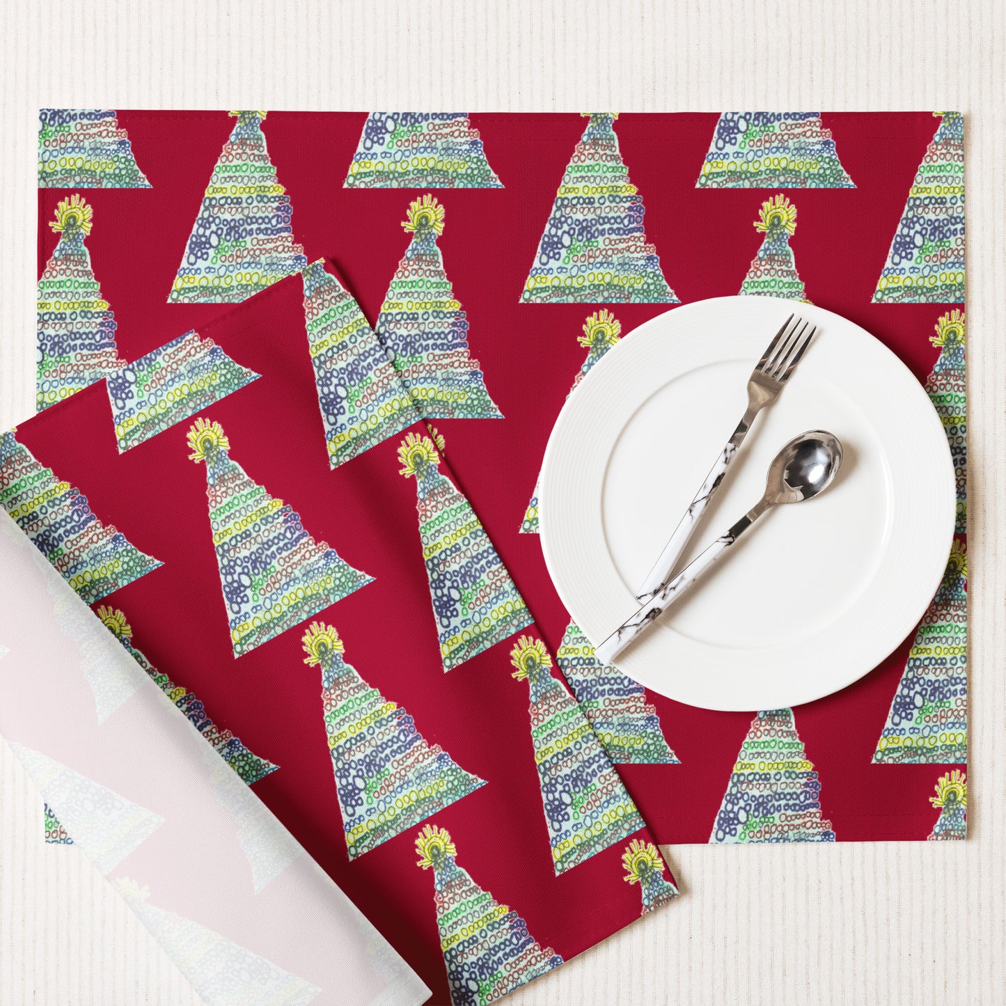 Placemat Set of 4 - "My Christmas Tree"