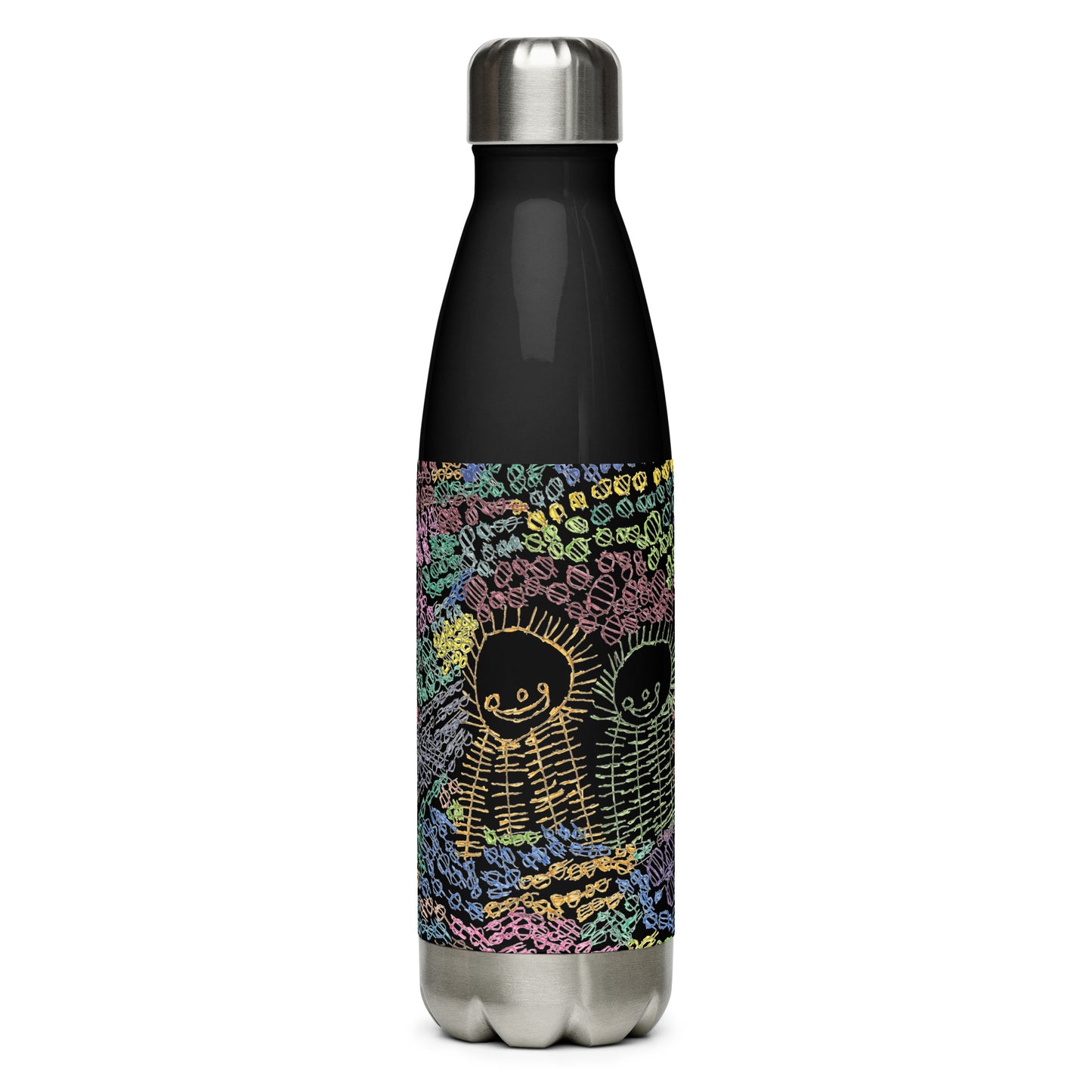 Stainless steel water bottle - "Eating Sushi"