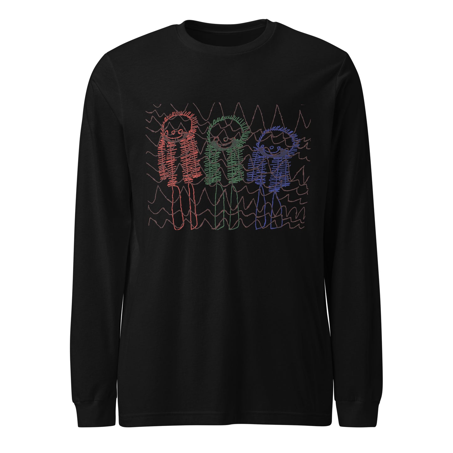 Women's Long Sleeve Tee - "Skiing Moguls at Tremblant"