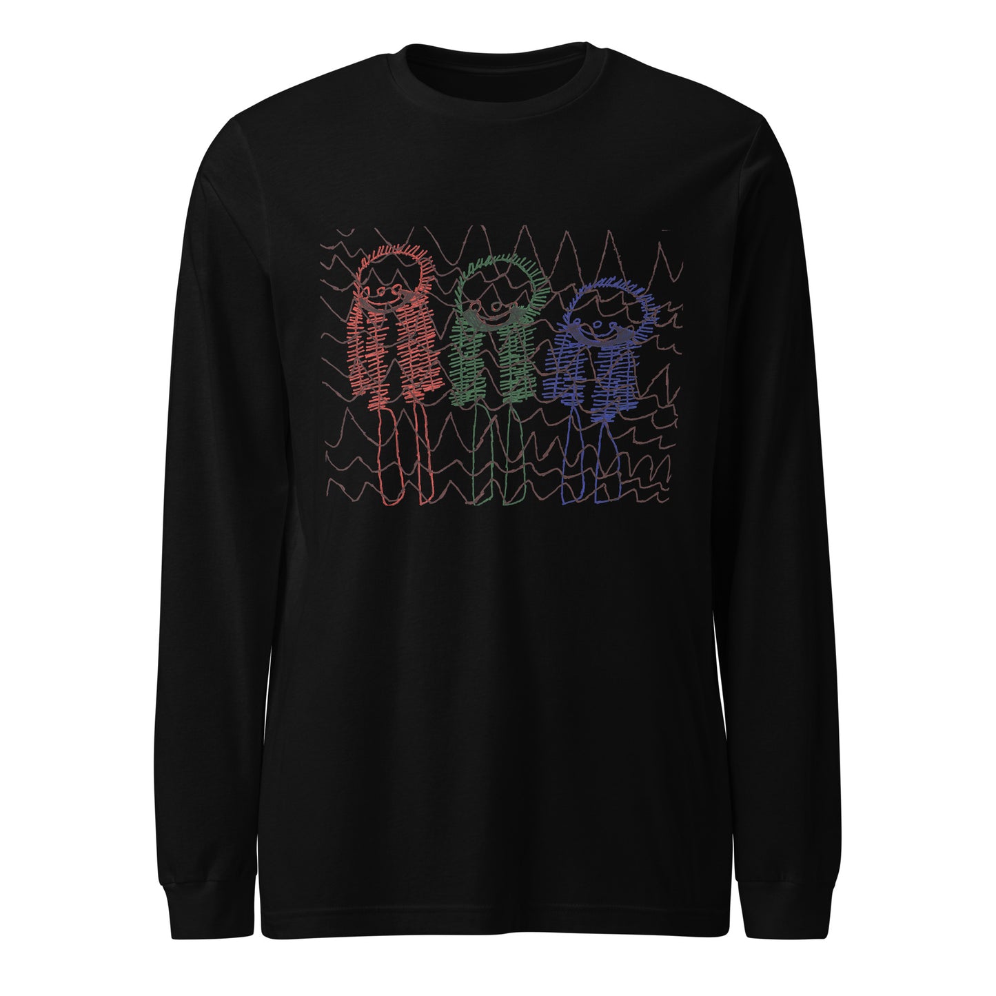Women's Long Sleeve Tee - "Skiing Moguls at Tremblant"