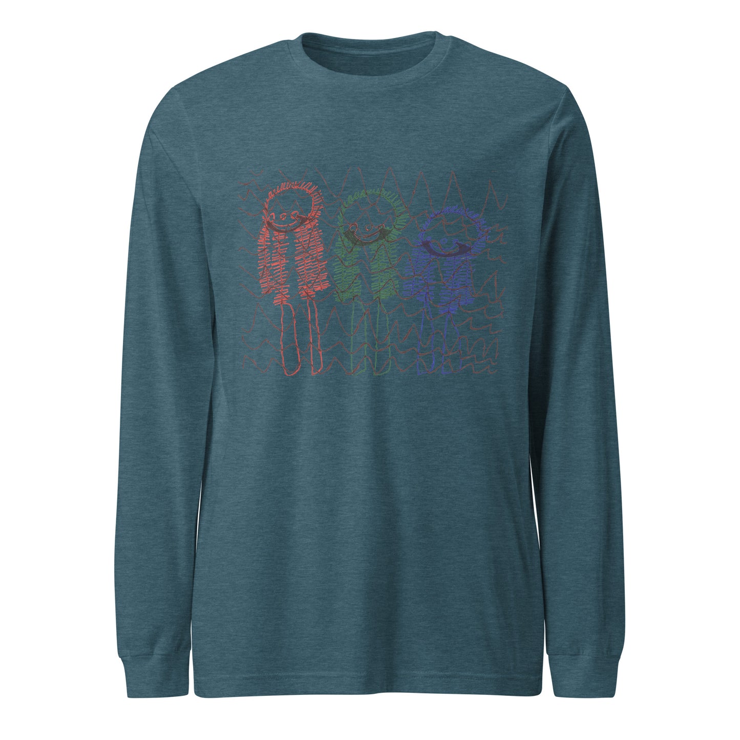 Women's Long Sleeve Tee - "Skiing Moguls at Tremblant"