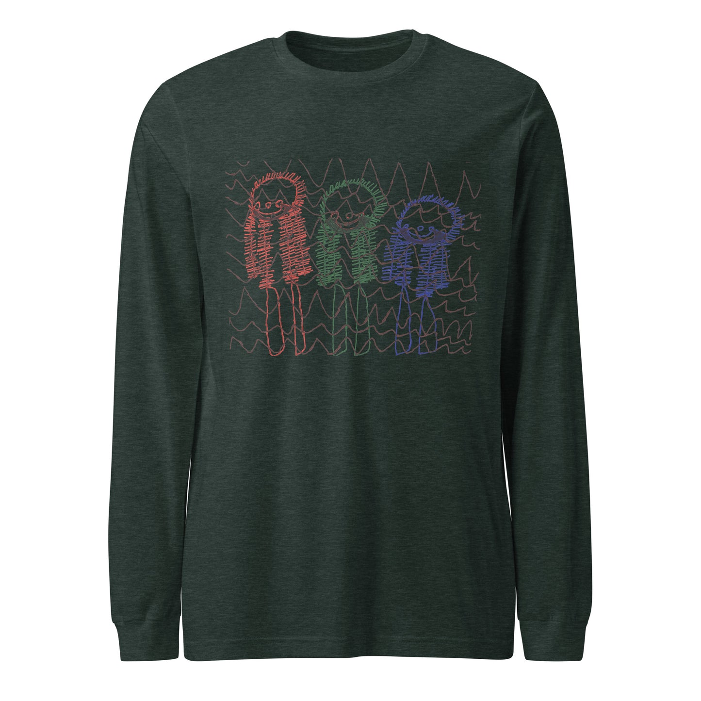 Women's Long Sleeve Tee - "Skiing Moguls at Tremblant"