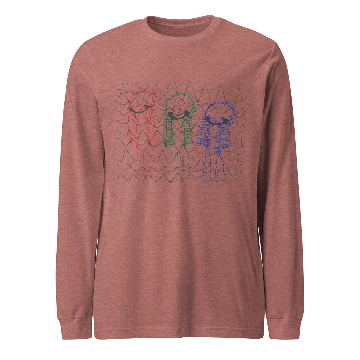Women's Long Sleeve Tee - "Skiing Moguls at Tremblant"
