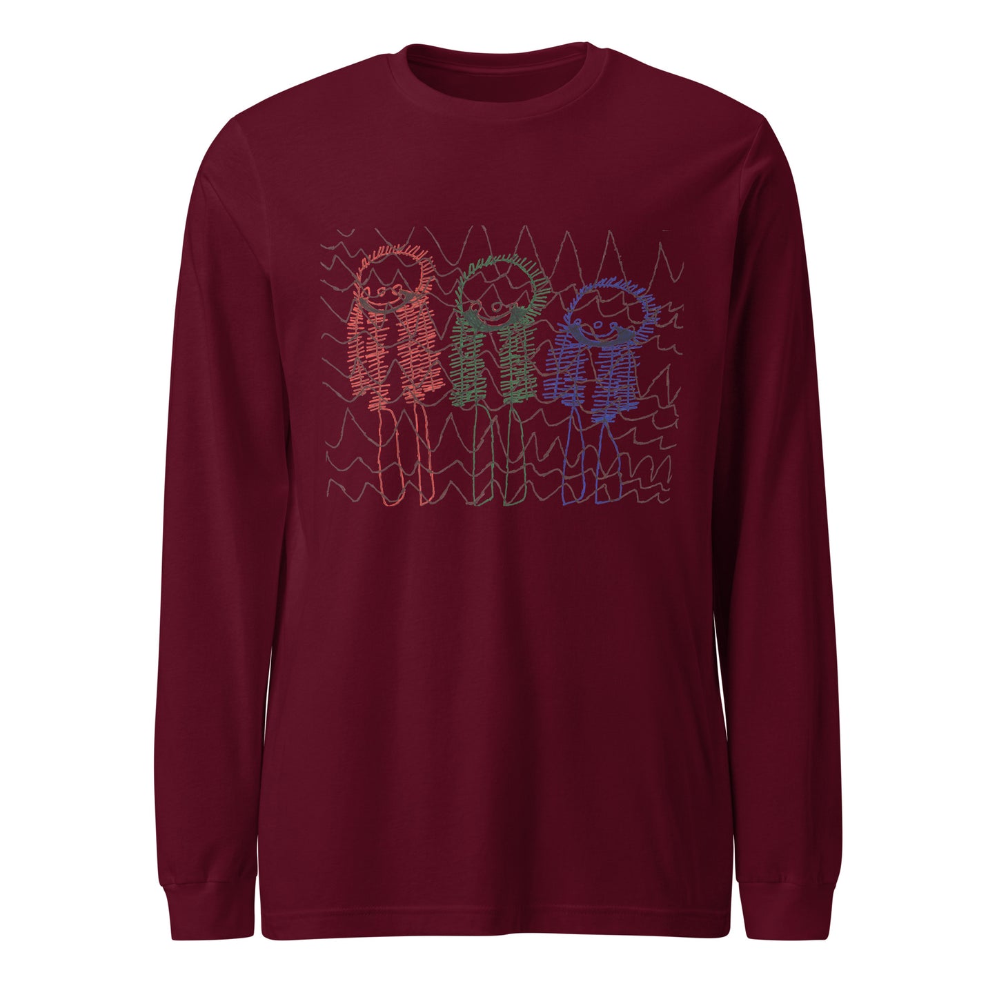 Women's Long Sleeve Tee - "Skiing Moguls at Tremblant"