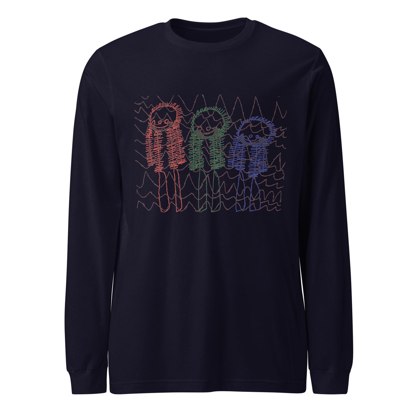 Women's Long Sleeve Tee - "Skiing Moguls at Tremblant"