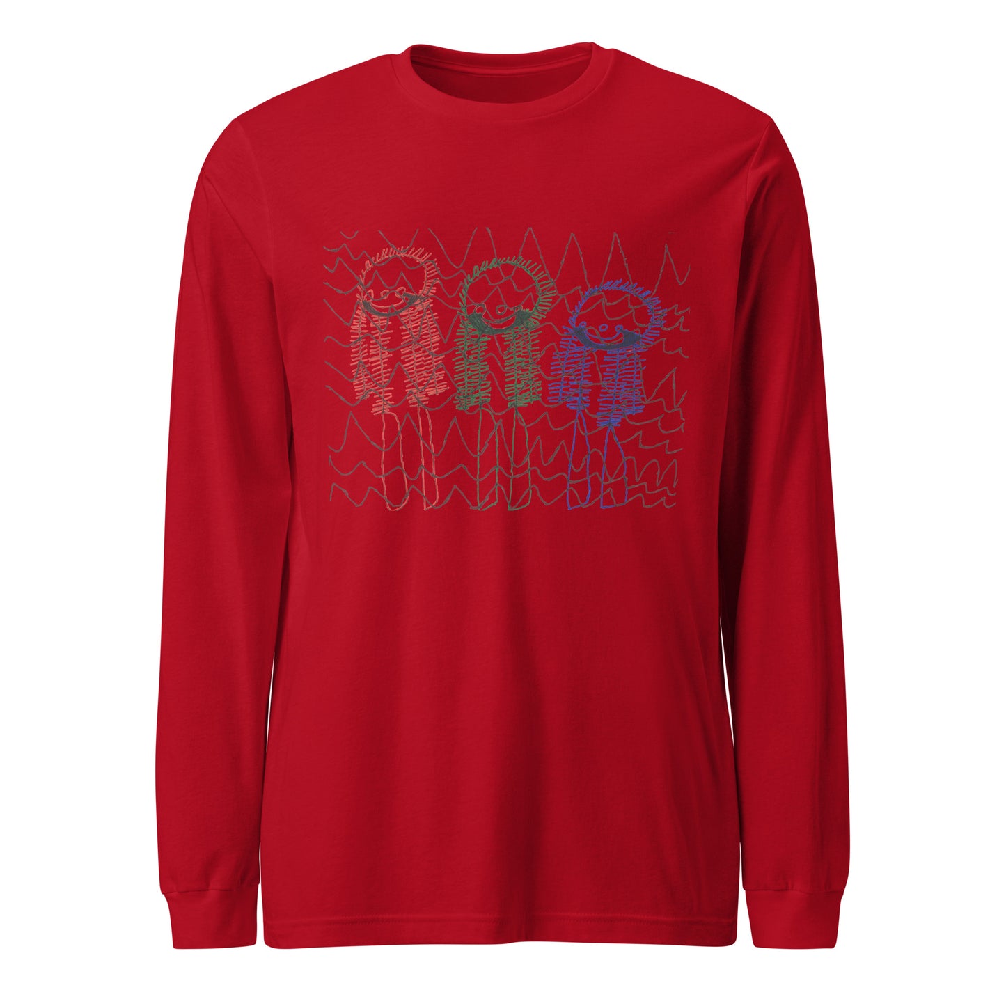 Women's Long Sleeve Tee - "Skiing Moguls at Tremblant"