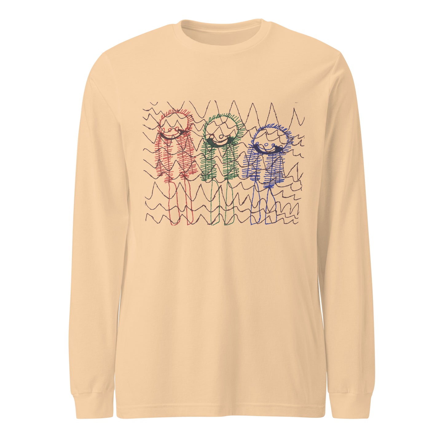 Women's Long Sleeve Tee - "Skiing Moguls at Tremblant"