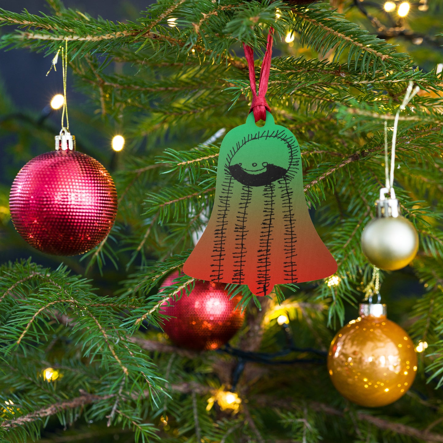 Wooden ornament & magnet - "Just Me"