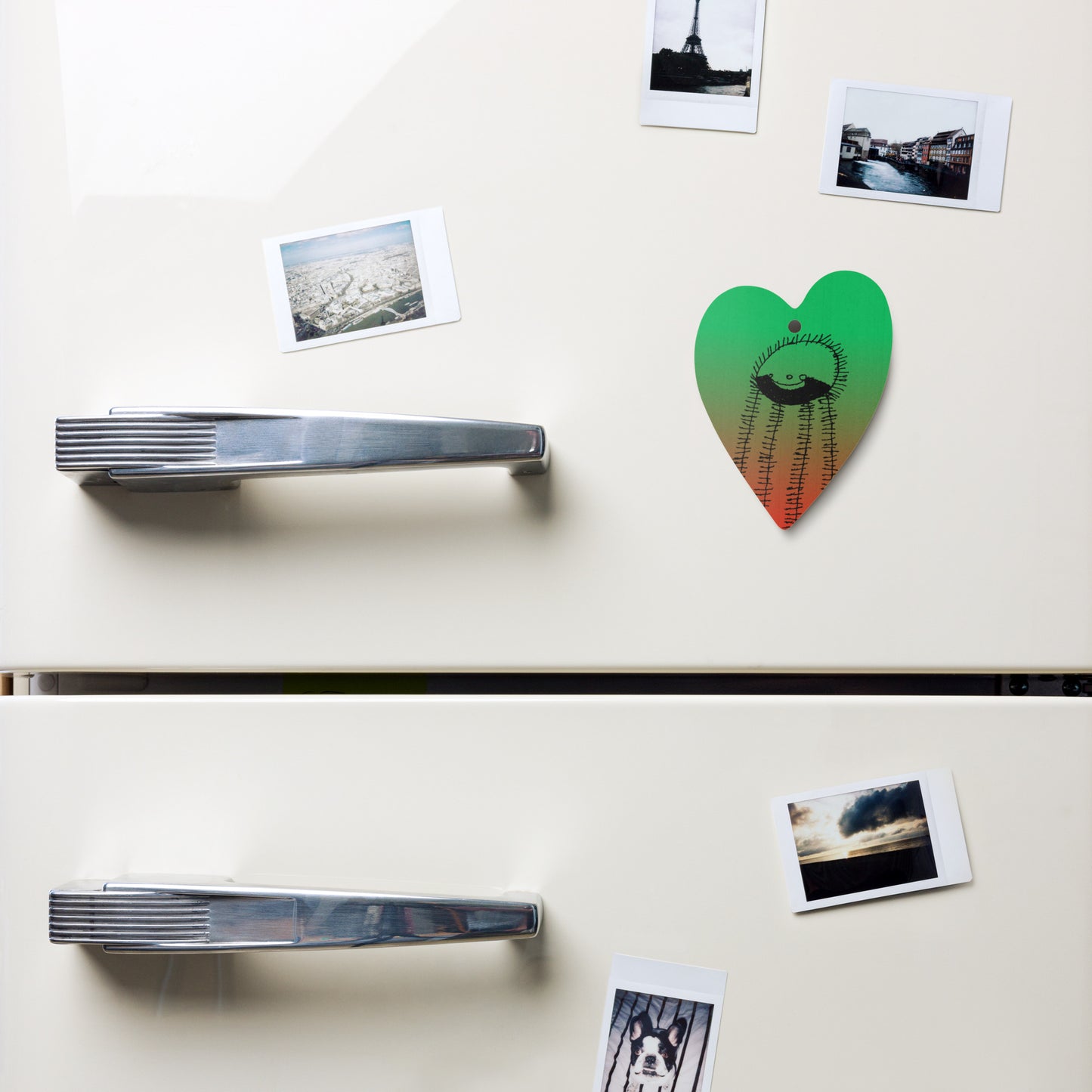 Wooden ornament & magnet - "Just Me"