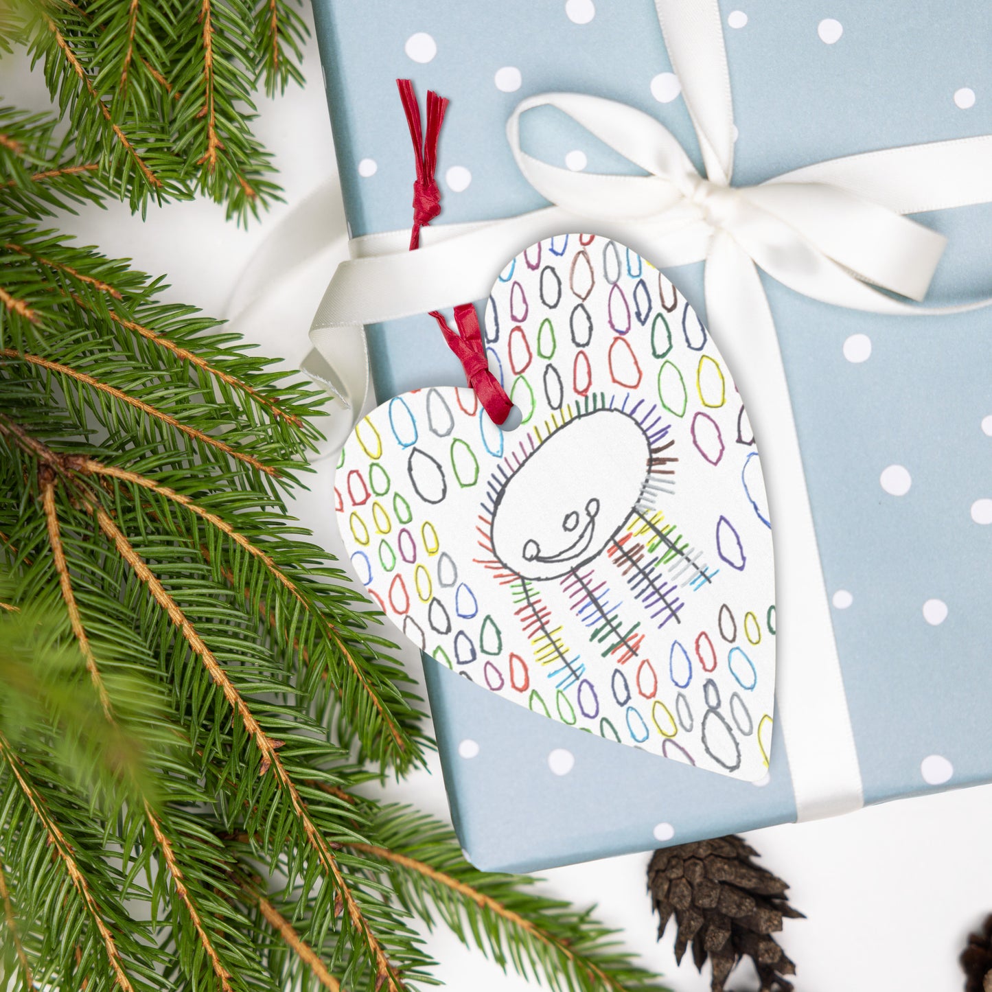 Wooden ornament & magnet - "Me and My Markers"