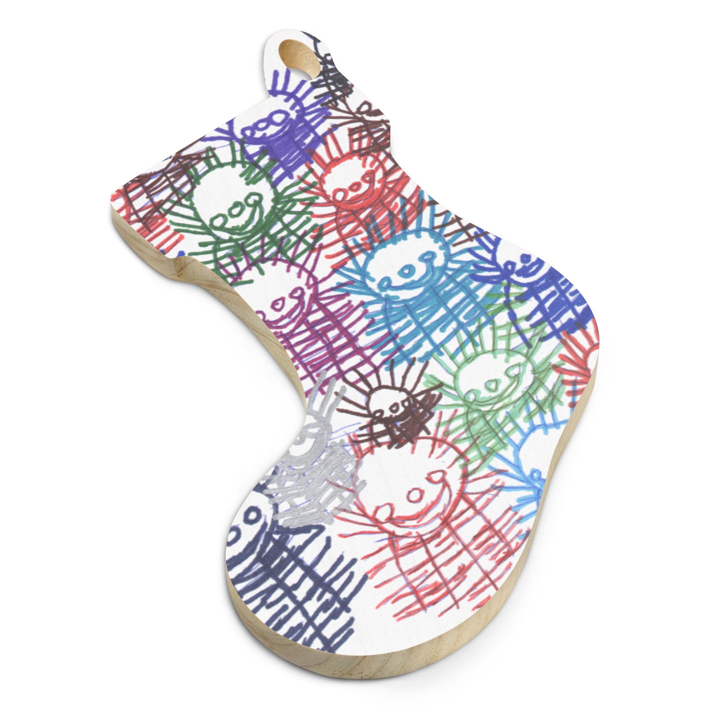 Wooden ornament & magnet - "Pretty Flower's 60th Birthday Party"