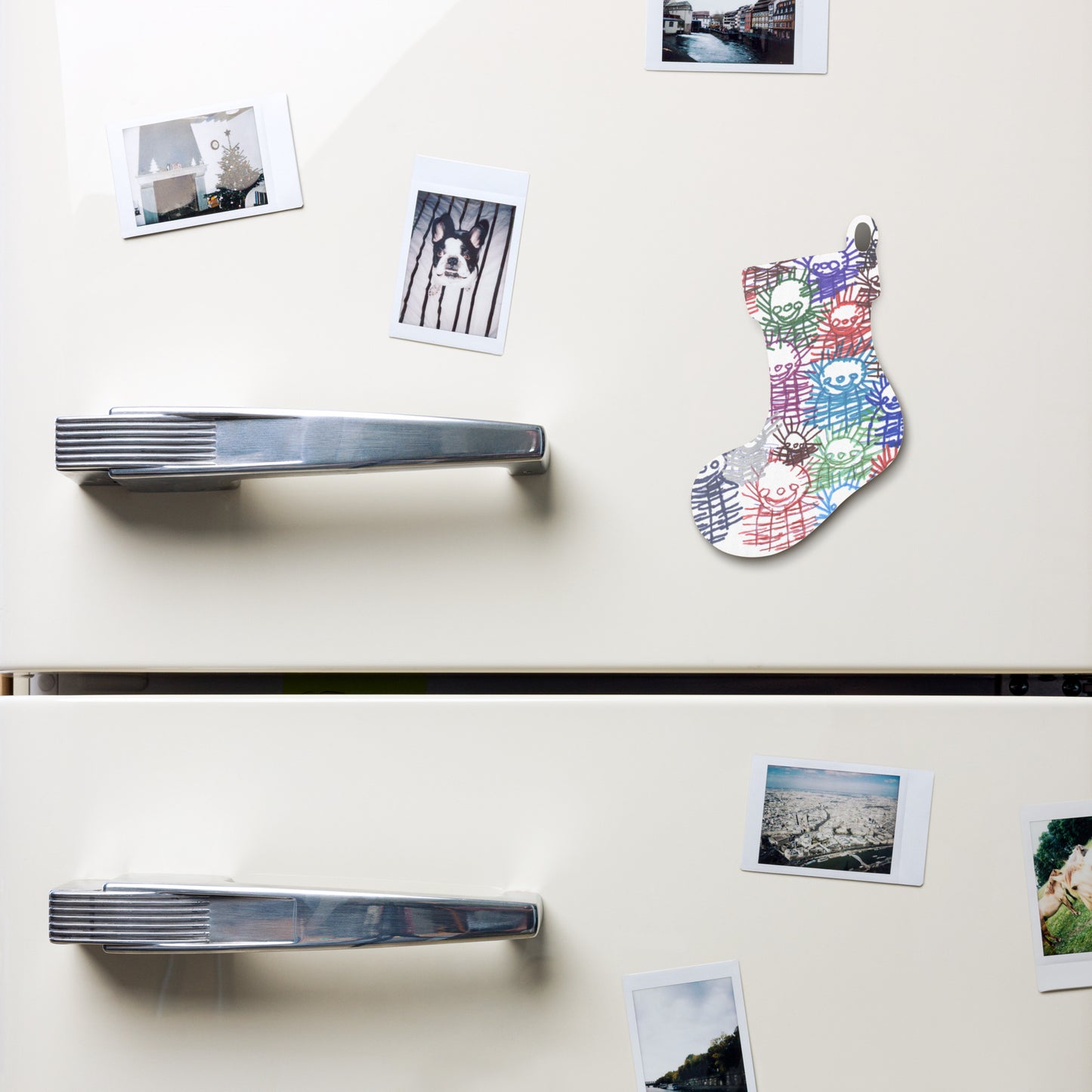 Wooden ornament & magnet - "Pretty Flower's 60th Birthday Party"