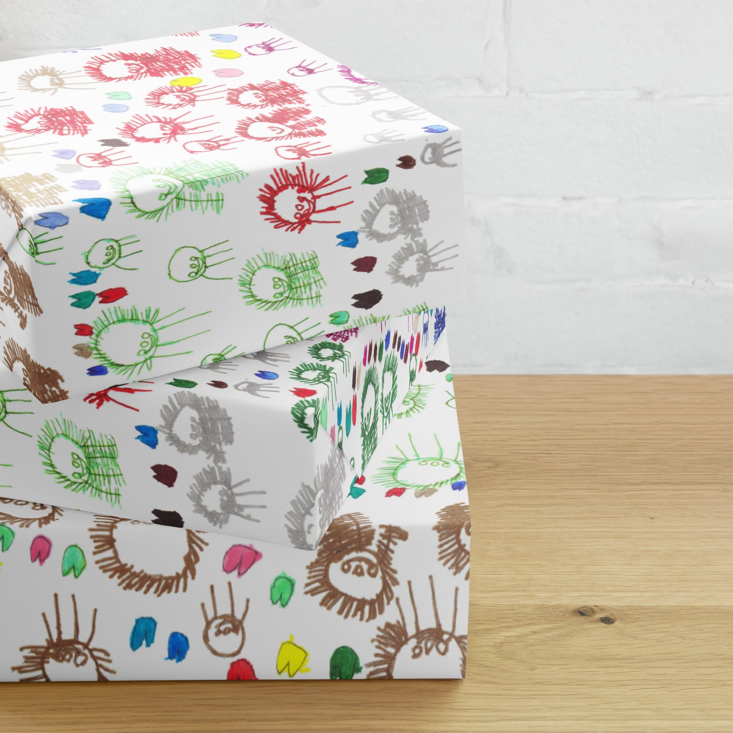 Wrapping paper sheets - "Loving Families"