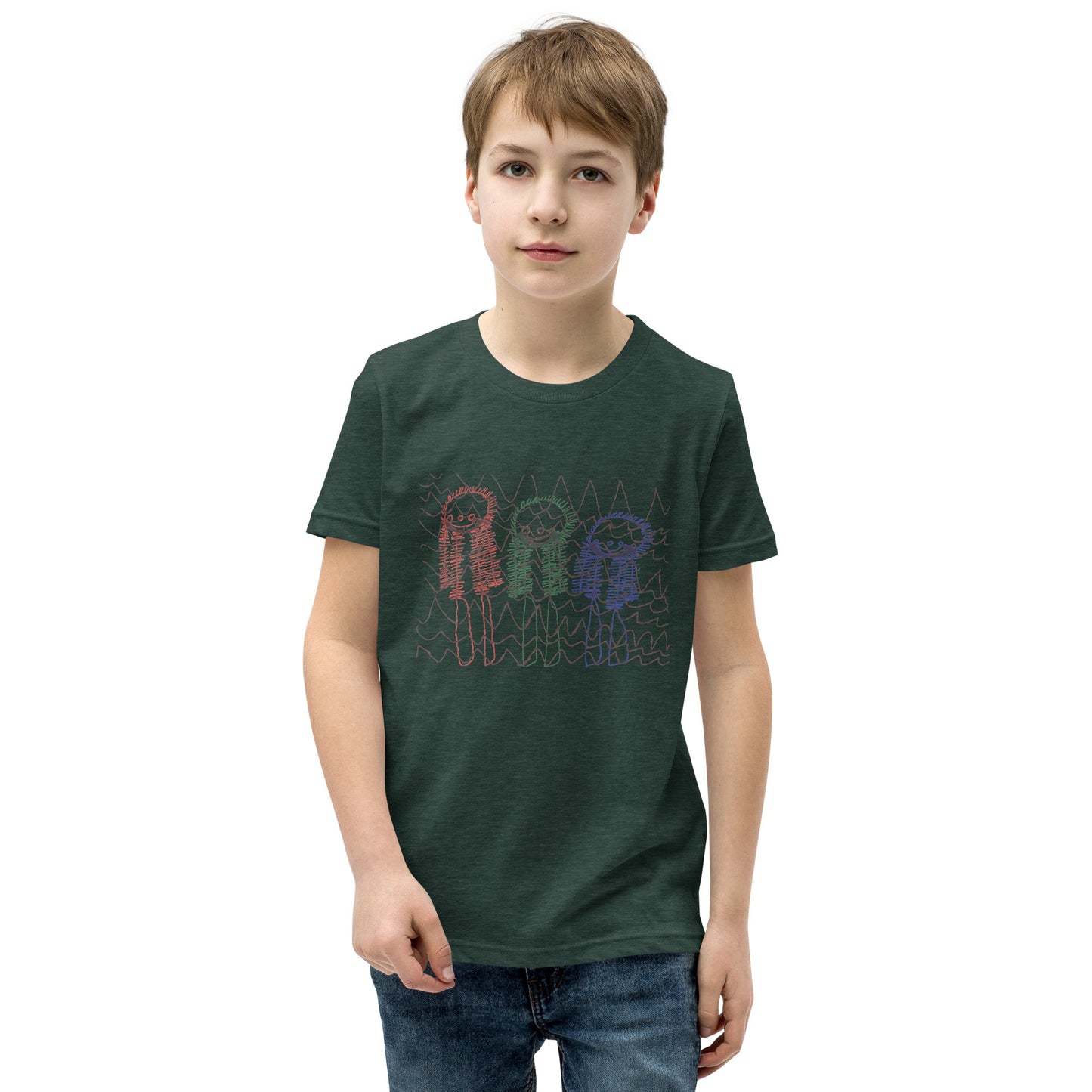 Youth Tee - "Skiing Moguls at Tremblant"