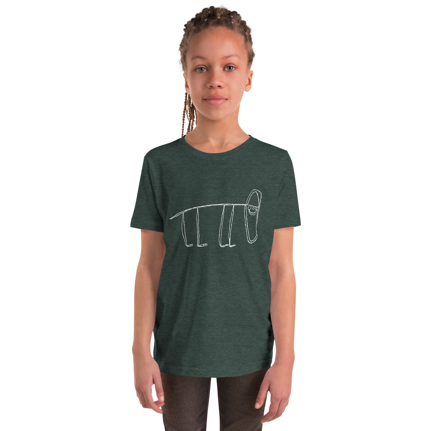 Youth Tee - "Museum Dinosaur" light image