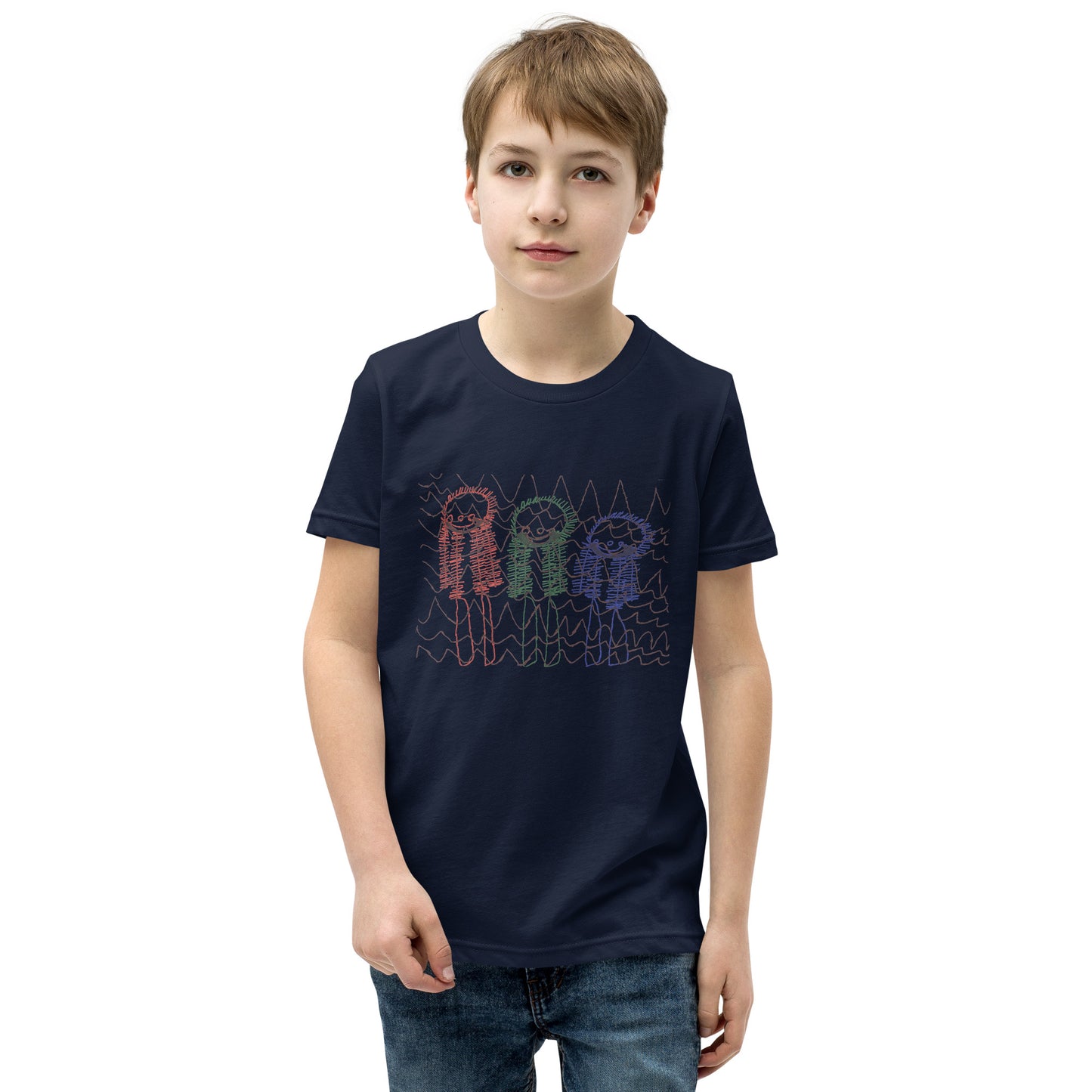 Youth Tee - "Skiing Moguls at Tremblant"