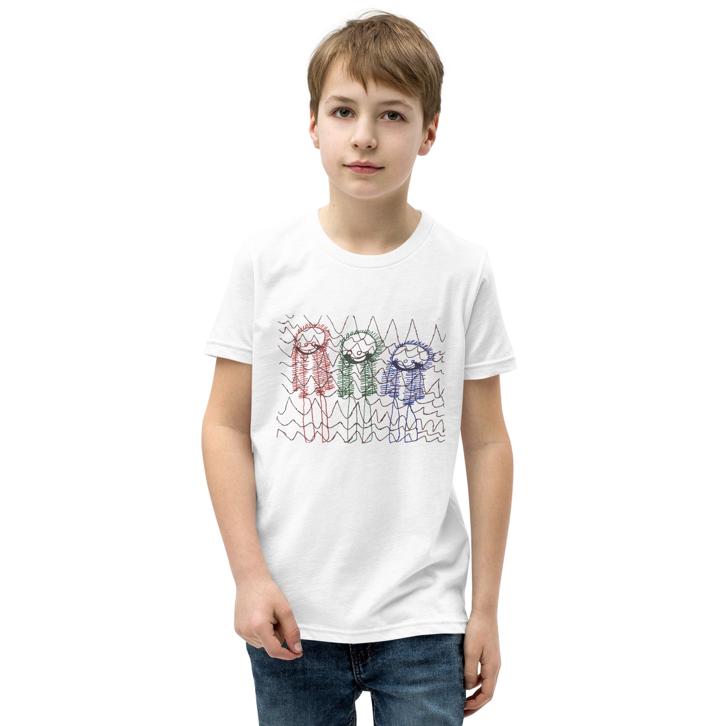 Youth Tee - "Skiing Moguls at Tremblant"