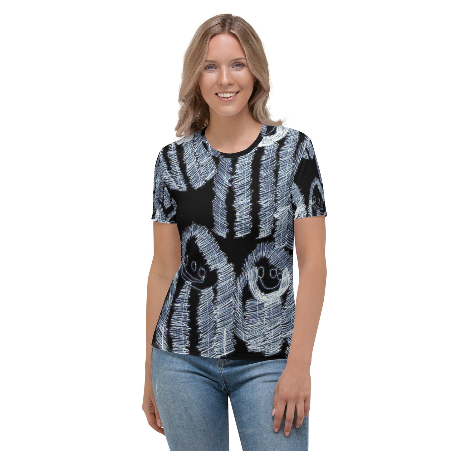 Women's wrap-around tee - "Happy Family" light image
