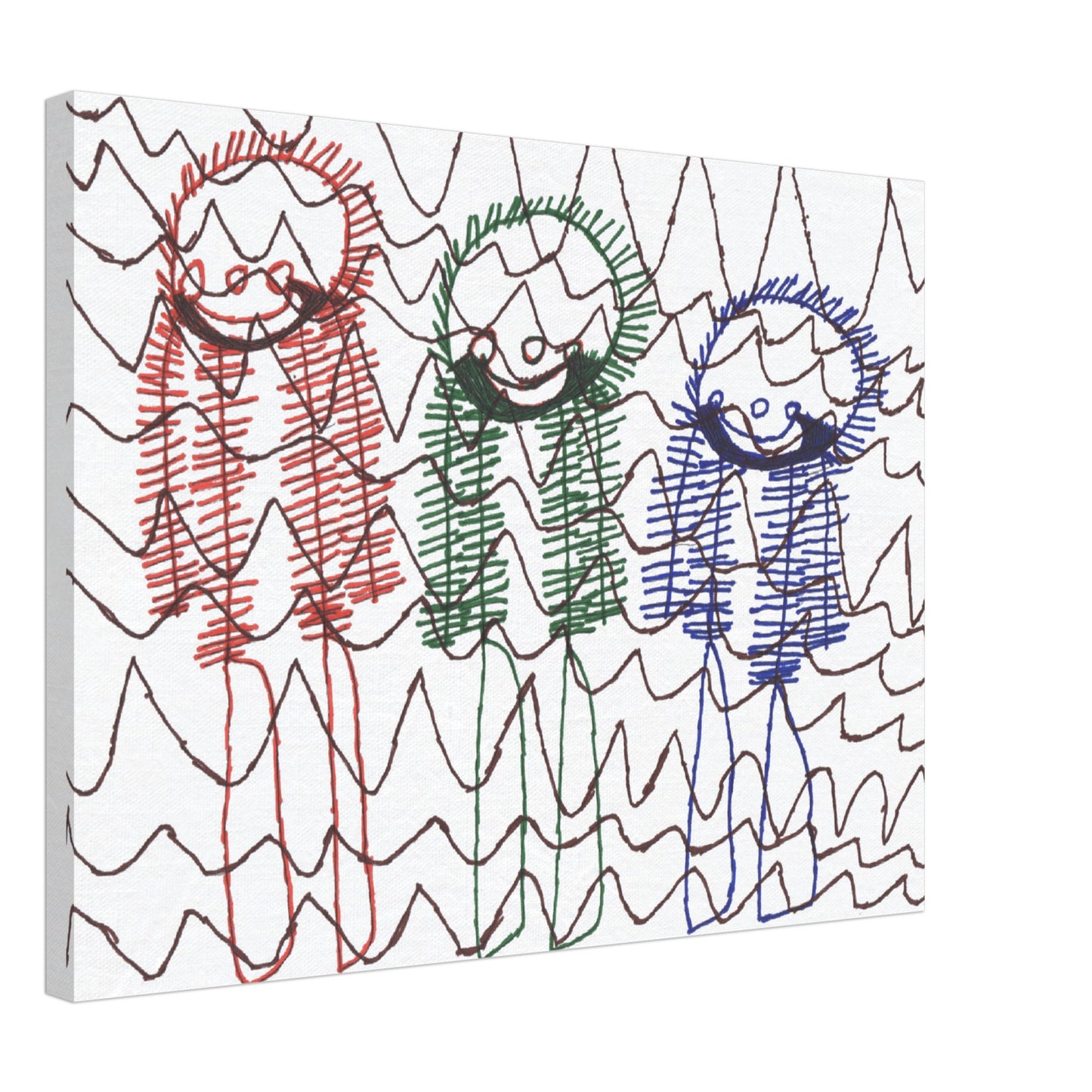 Canvas 18"x24" - "Skiing Moguls at Tremblant"