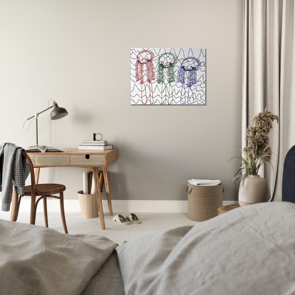 Canvas 24"x32" - "Skiing Moguls at Tremblant"