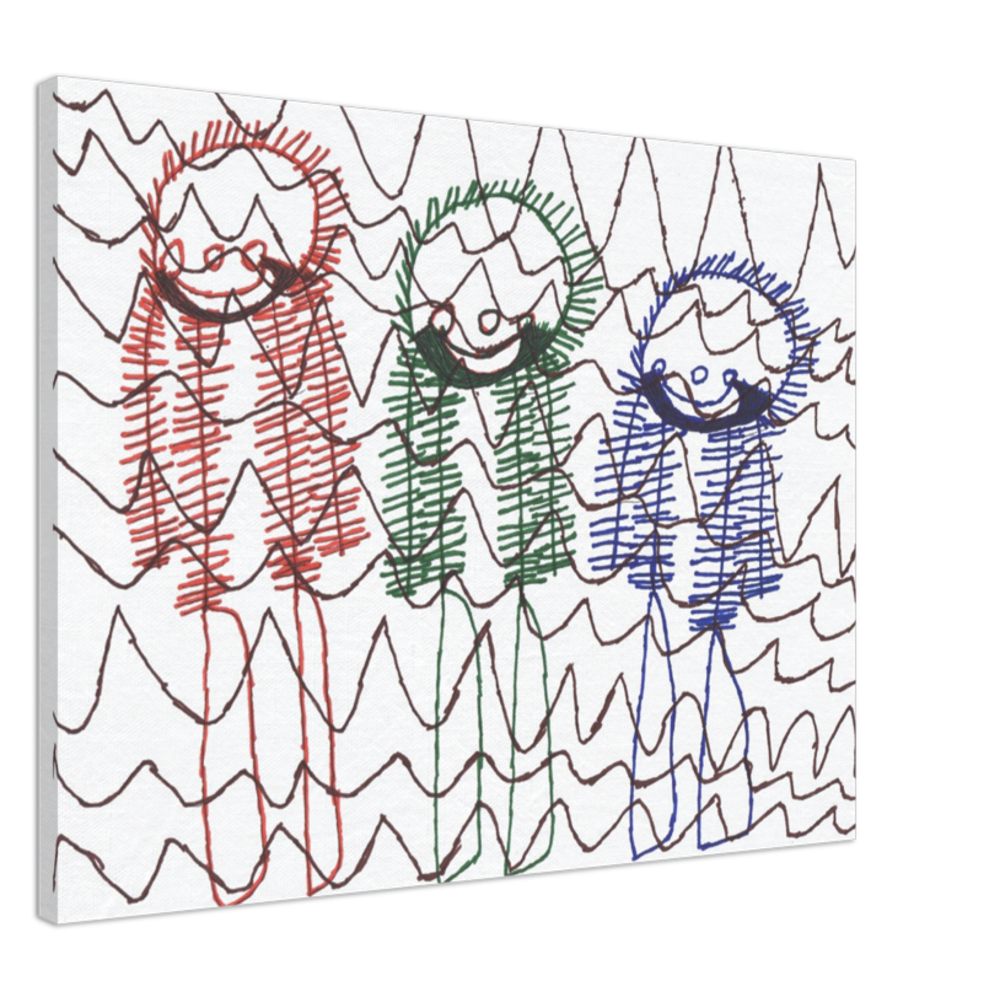 Canvas 24"x32" - "Skiing Moguls at Tremblant"