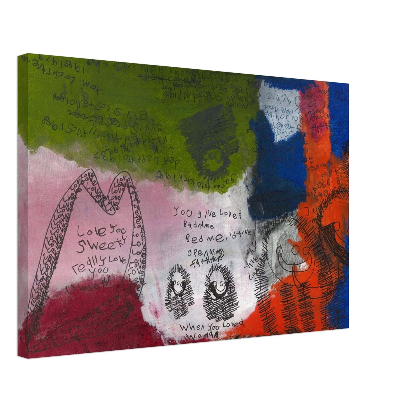 Canvas 16"x24" - "Love and True Love"