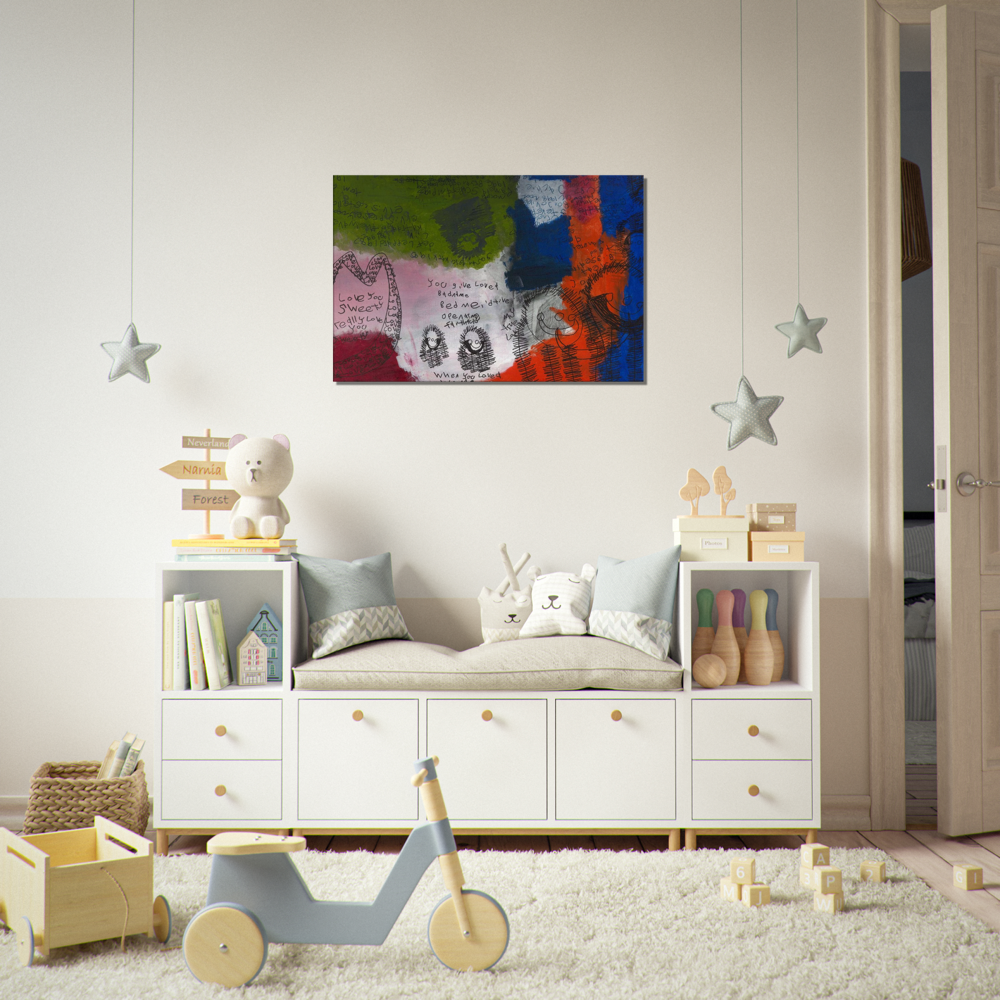 Canvas 24"x36" - "Love and True Love"