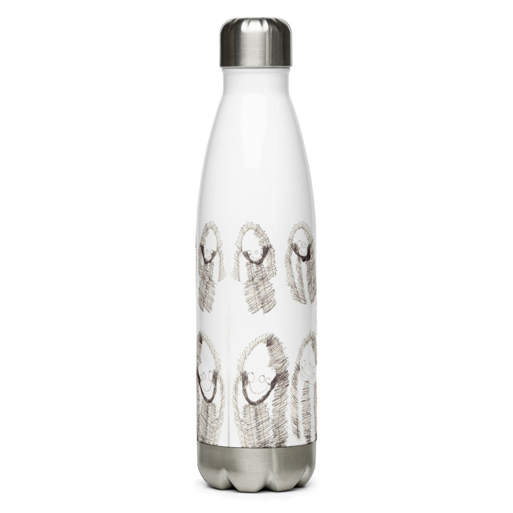 Stainless Steel Water Bottle - "Happy Family" dark image