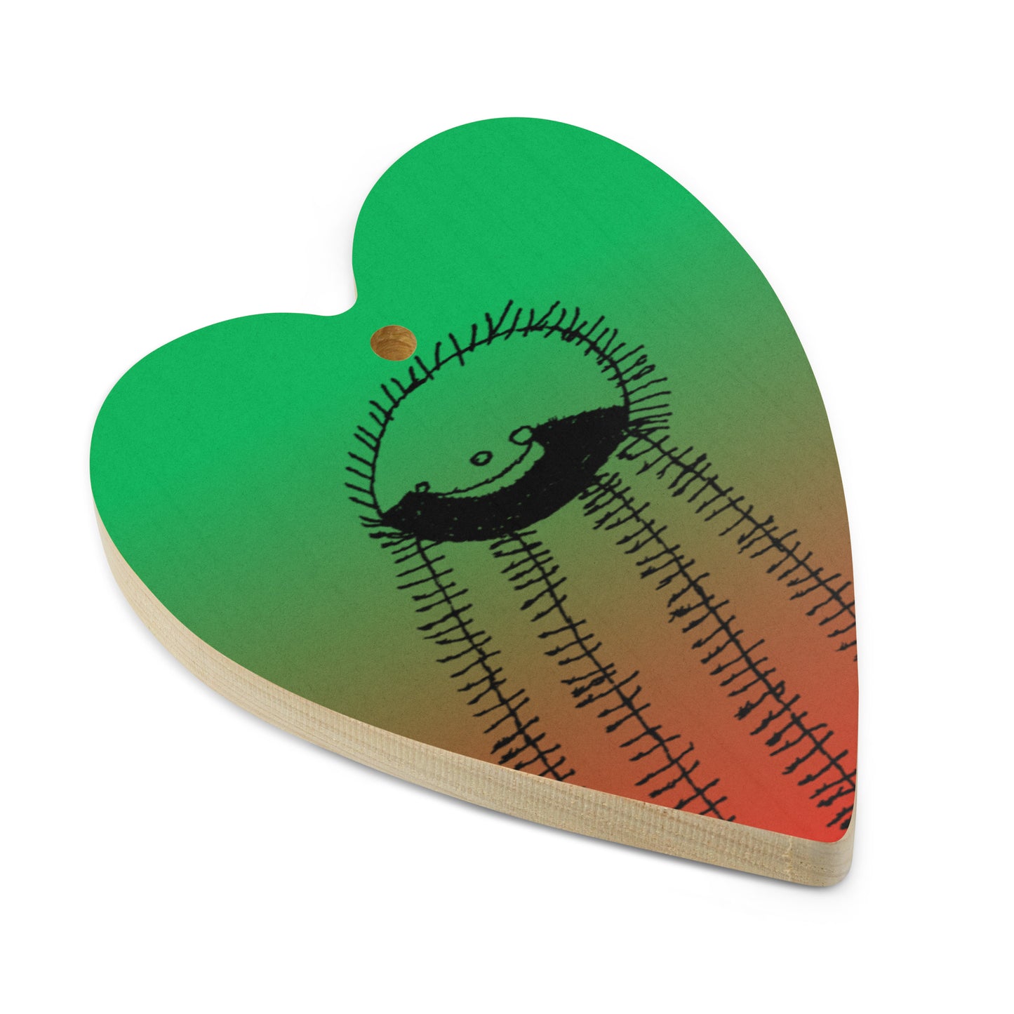 Wooden ornament & magnet - "Just Me"