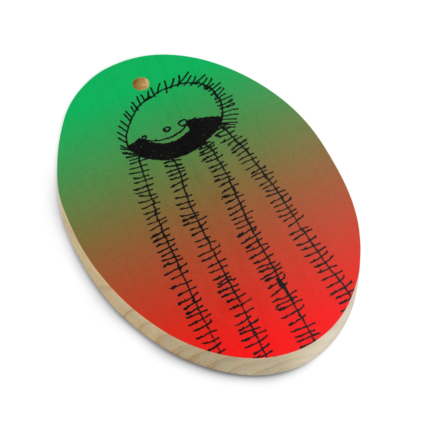 Wooden ornament & magnet - "Just Me"