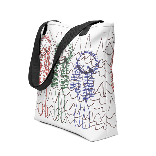 Tote bag - "Skiing Moguls at Tremblant"