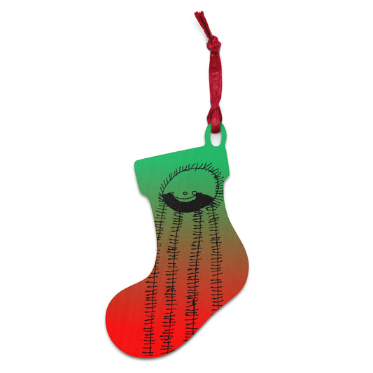 Wooden ornament & magnet - "Just Me"