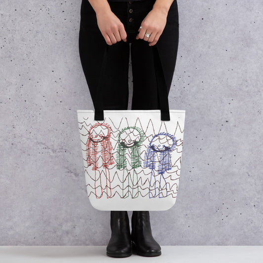 Tote bag - "Skiing Moguls at Tremblant"