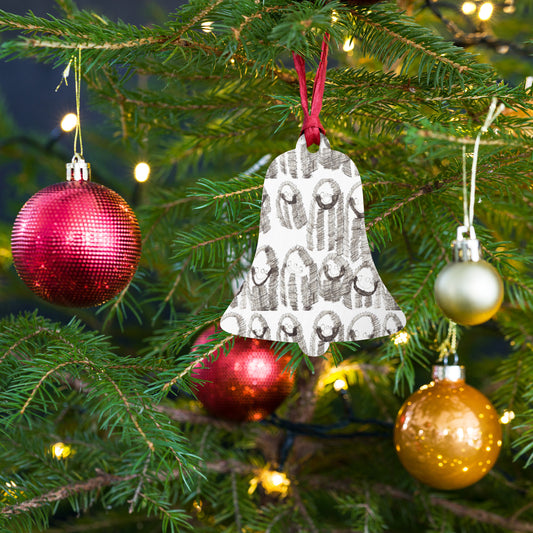 Wooden ornament and magnet - "Happy Family"