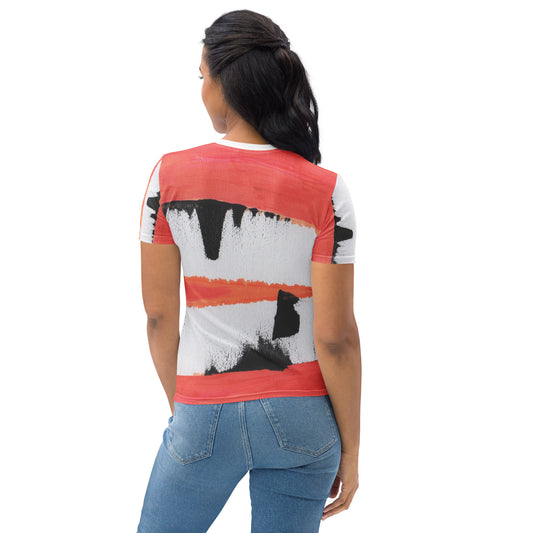 Women's wrap-around tee - "Dalmatians"