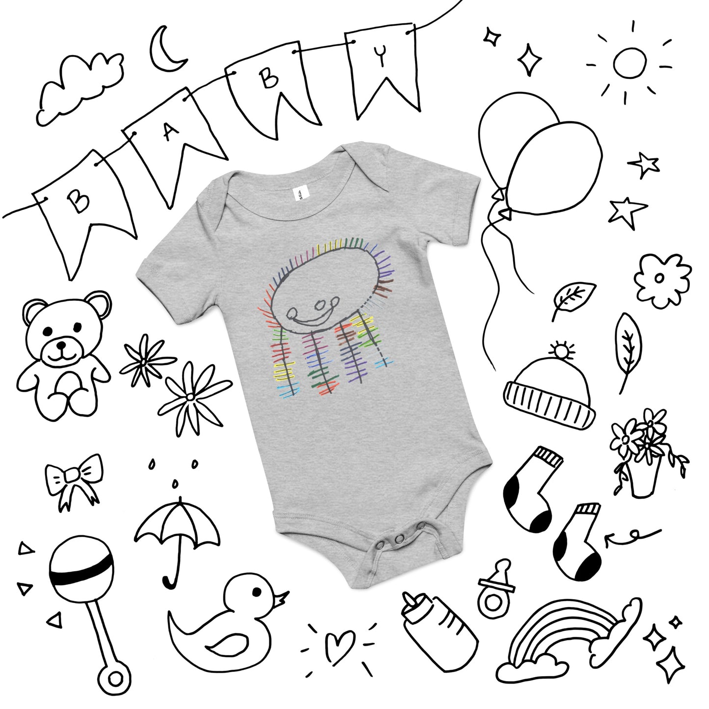 Baby & toddler onesie - "Me and My Markers"