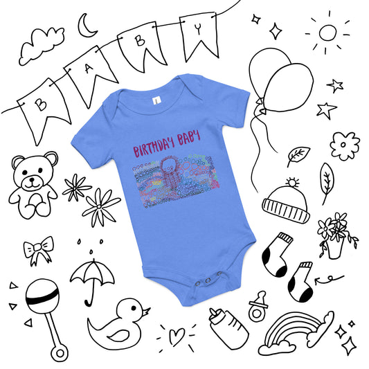 Baby & toddler onesie - "Birthday Balloons"