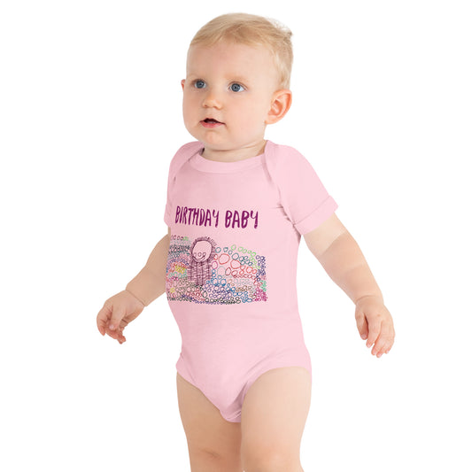 Baby & toddler onesie - "Birthday Balloons"